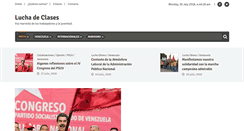 Desktop Screenshot of luchadeclases.org.ve