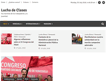 Tablet Screenshot of luchadeclases.org.ve